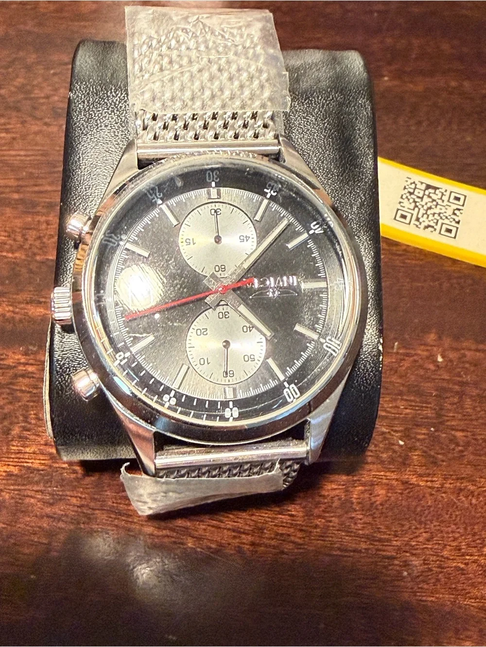 Men's Black Chronograph Watch - 2 Subdials